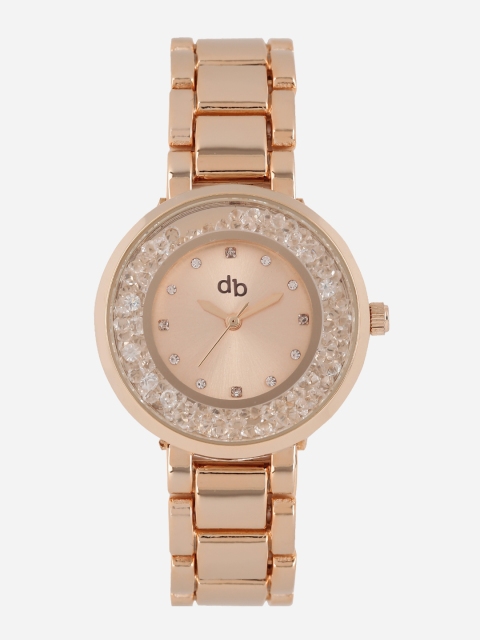 DressBerry Women Rose Gold-Toned Dial Watch MFB-PN-Y-9460