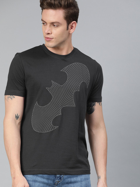Huetrap Batman Men Charcoal Grey Round Neck Pure Cotton T-shirt
Huetrap Batman Men Charcoal Grey Round Neck Pure Cotton T-shirt
