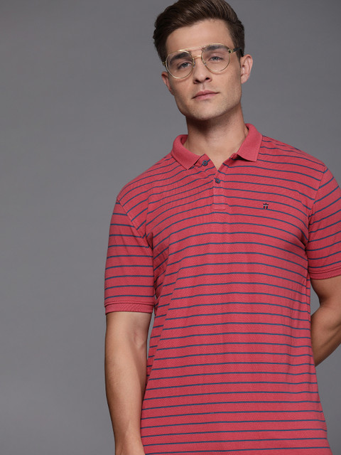 Louis Philippe Sport Men Pink navy Blue Slim Fit Striped Polo Collar Pure Cotton T-shirt
Louis Philippe Sport Men Pink navy Blue Slim Fit Striped Polo Collar Pure Cotton T-shirt