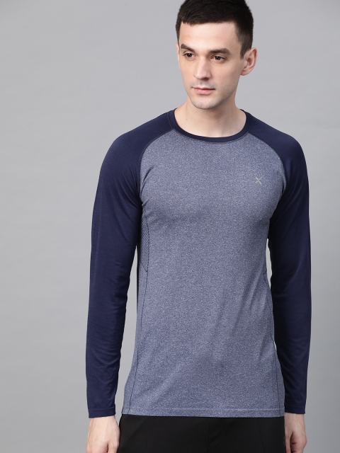 Hrx By Hrithik Roshan Men Blue Melange Solid Rapid-Dry Seamless Yoga Tshirt, Navy blue
Hrx By Hrithik Roshan Men Blue Melange Solid Rapid-Dry Seamless Yoga Tshirt, Navy blue