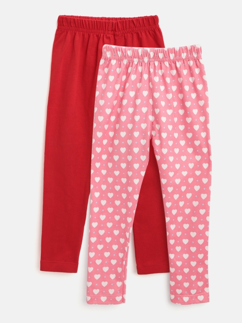 Eteenz Girls Pack of 2 Assorted Ankle-Length Leggings