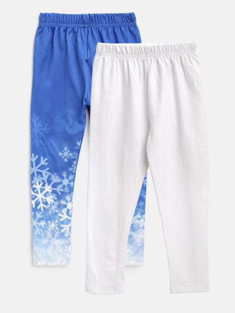 Eteenz Girls Pack of 2 Assorted Ankle-Length Leggings