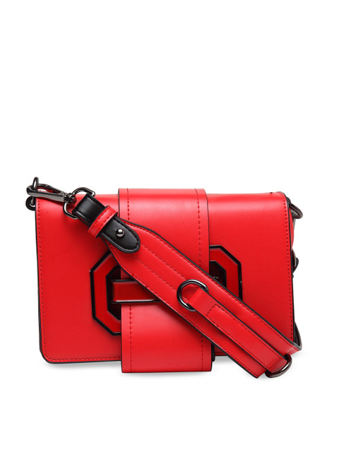 Ladida Red & Black Solid Sling Bag
Ladida Red & Black Solid Sling Bag