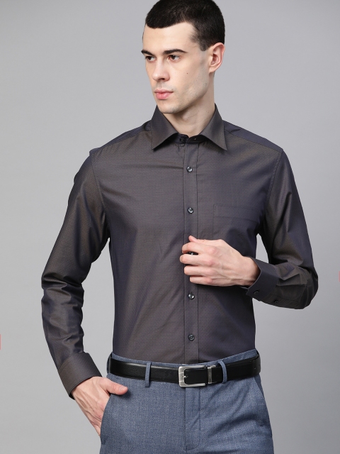 Louis Philippe Men Navy Blue & Khaki Dual-Toned Classic Fit Self Design Formal Shirt
Louis Philippe Men Navy Blue & Khaki Dual-Toned Classic Fit Self Design Formal Shirt
