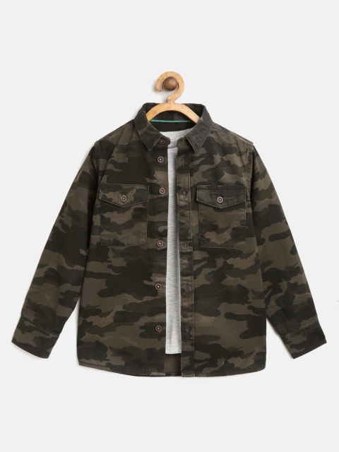 Marks & Spencer Boys Olive Green Regular Fit Camouflage Print Denim Shirt with T-shirt
Marks & Spencer Boys Olive Green Regular Fit Camouflage Print Denim Shirt with T-shirt