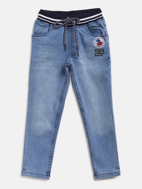 612 league Boys Blue Regular Fit Mid-Rise Clean Look Jeans