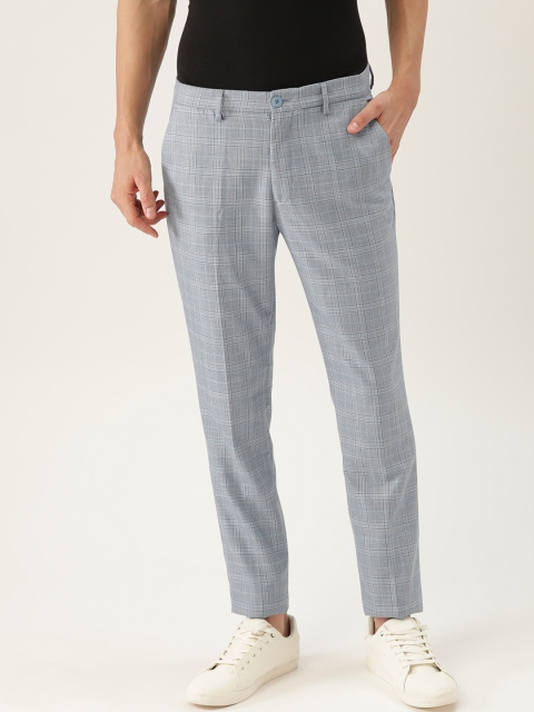 United Colors of Benetton Men Grey Tailored Slim Fit Checked Cropped Regular Trousers
United Colors of Benetton Men Grey Tailored Slim Fit Checked Cropped Regular Trousers