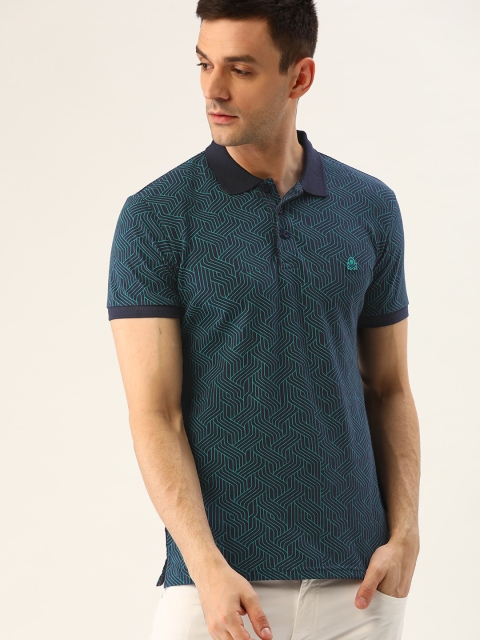 United Colors of Benetton Men Navy & Green Printed Polo Collar T-shirt, Navy blue
United Colors of Benetton Men Navy & Green Printed Polo Collar T-shirt, Navy blue