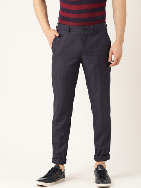 United Colors of Benetton Men Charcoal Grey & Navy Slim Fit Checked Regular Trousers
United Colors of Benetton Men Charcoal Grey & Navy Slim Fit Checked Regular Trousers