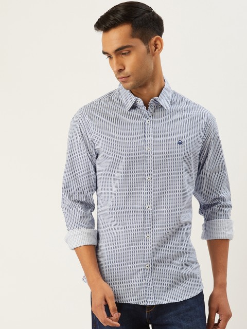 United Colors of Benetton Men White & Navy Blue Slim Fit Knitted Printed Casual Shirt
United Colors of Benetton Men White & Navy Blue Slim Fit Knitted Printed Casual Shirt