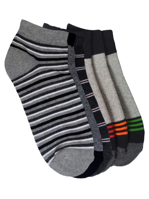 MARC Men Set of 6 Grey Ankle-Length Socks