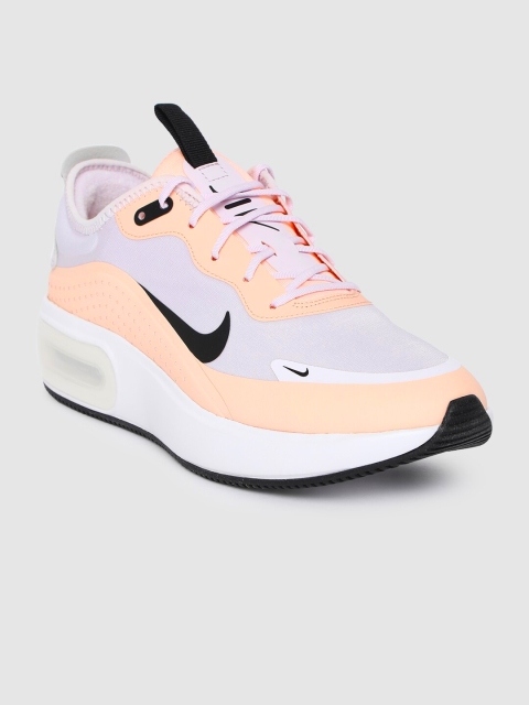 Nike Women Peach-Coloured & Purple Colourblocked AIR MAX DIA Colourblocked Sneakers
Nike Women Peach-Coloured & Purple Colourblocked AIR MAX DIA Colourblocked Sneakers