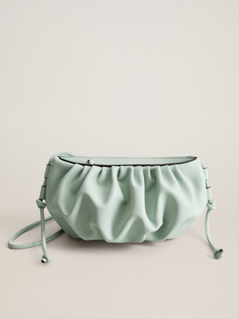 MANGO Green Solid Sling Bag