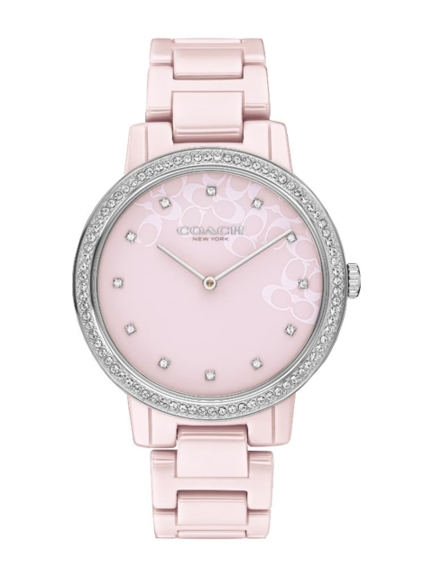Coach Women Pink Analogue Watch CO14503500W