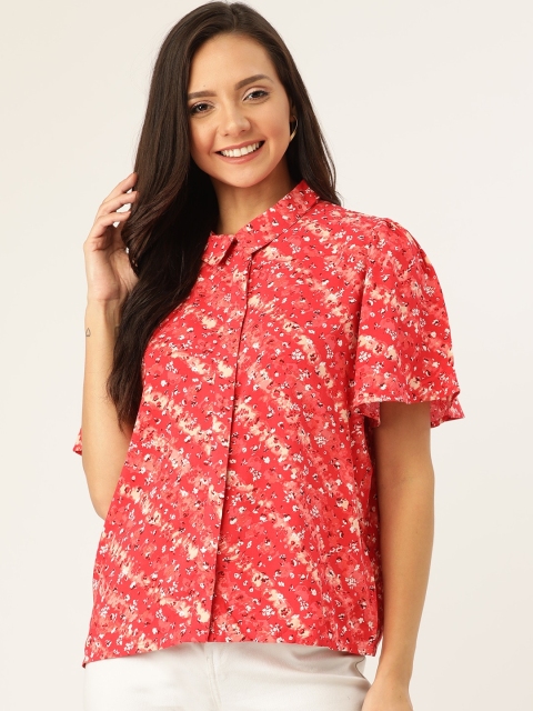 DressBerry Women Coral Red & Off-White Regular Fit Floral Printed Dyed Casual Sustainable ECOVERO Shirt
DressBerry Women Coral Red & Off-White Regular Fit Floral Printed Dyed Casual Sustainable ECOVERO Shirt