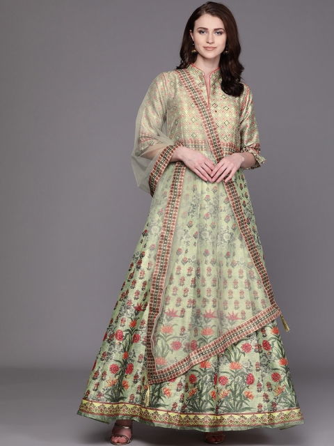 Chhabra 555 Green & Red Floral Print Silk Made to Measure Cocktail Gown with Dupatta
Chhabra 555 Green & Red Floral Print Silk Made to Measure Cocktail Gown with Dupatta