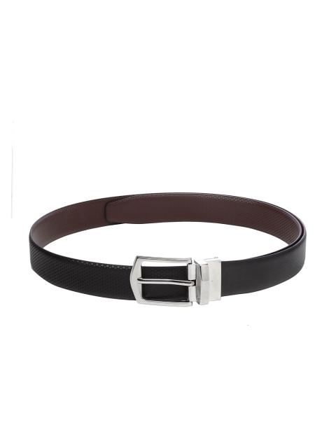 Apsis Men Black & Brown Textured Reversible Belt