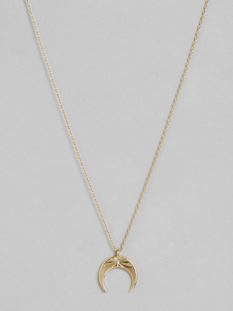 Accessorize Gold-Toned Gold Plated Z Sparkle Star Set Horn Pendant With Chain
Accessorize Gold-Toned Gold Plated Z Sparkle Star Set Horn Pendant With Chain