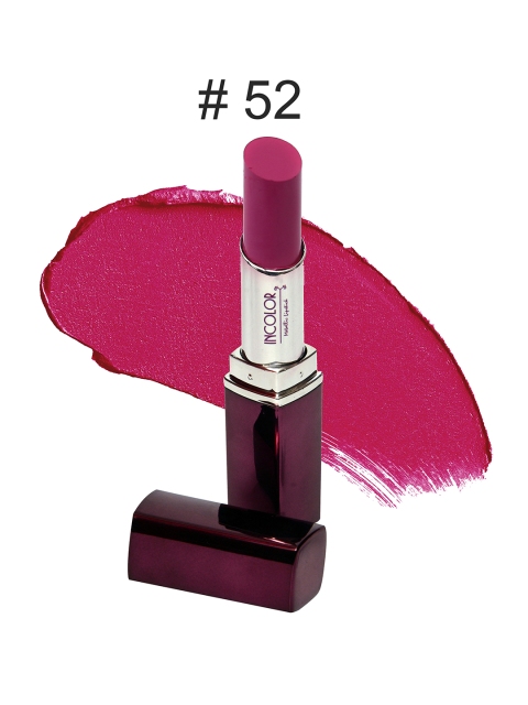INCOLOR Pink Mettalic 52 Lipstick 3.7 gm