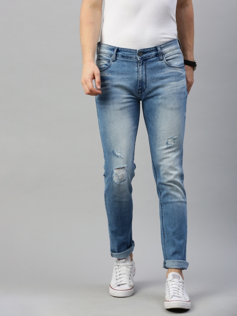 BEAT LONDON by PEPE JEANS Men Blue Vapour Tapered Fit Low-Rise Mildly Distressed Jeans
BEAT LONDON by PEPE JEANS Men Blue Vapour Tapered Fit Low-Rise Mildly Distressed Jeans