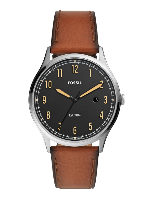 Fossil Men Black Analogue Watch FS5590