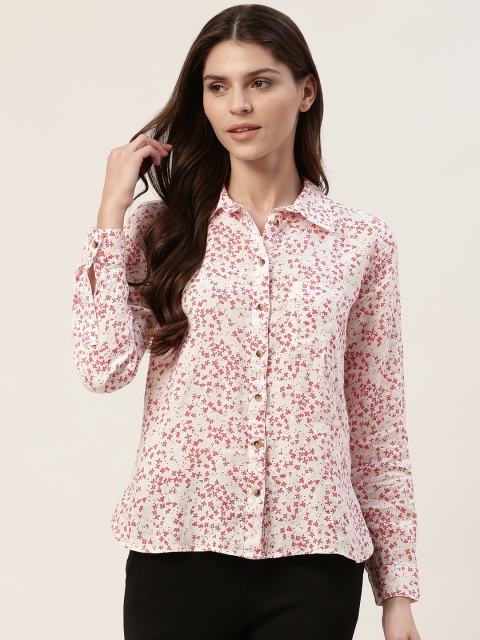 Marks & Spencer Women Peach-Coloured & Pink Linen Regular Fit Floral Print Casual Shirt
Marks & Spencer Women Peach-Coloured & Pink Linen Regular Fit Floral Print Casual Shirt