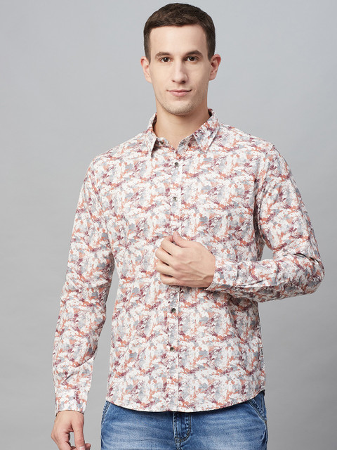 BEAT LONDON by PEPE JEANS Men Off-White & Charcoal Slim Fit Abstract Print Casual Shirt
BEAT LONDON by PEPE JEANS Men Off-White & Charcoal Slim Fit Abstract Print Casual Shirt