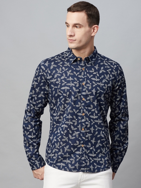 BEAT LONDON by PEPE JEANS Men Navy Blue & White Slim Fit Floral Printed Casual Shirt
BEAT LONDON by PEPE JEANS Men Navy Blue & White Slim Fit Floral Printed Casual Shirt