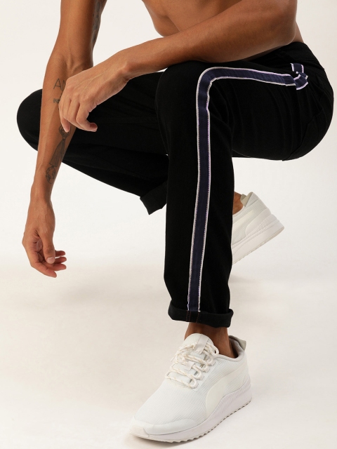 Moda Rapido Men Black Slim Fit Mid-Rise Clean Look Stretchable Jeans With Side Stripes
Moda Rapido Men Black Slim Fit Mid-Rise Clean Look Stretchable Jeans With Side Stripes