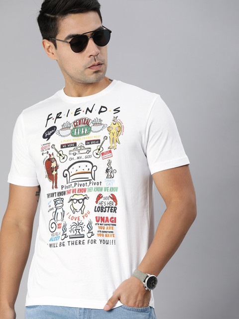 FRIENDS by Huetrap Men White Printed Round Neck Pure Cotton T-shirt
FRIENDS by Huetrap Men White Printed Round Neck Pure Cotton T-shirt