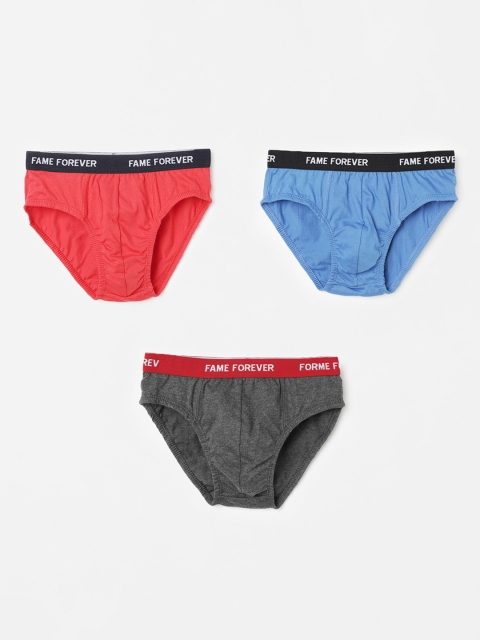 Fame Forever by Lifestyle Boys Pack Of 3 Assorted Basic Briefs 8907362449695