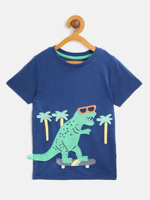 Marks & Spencer Boys Navy Blue & Sea Green Dinosaur Applique Round Neck T-shirt
Marks & Spencer Boys Navy Blue & Sea Green Dinosaur Applique Round Neck T-shirt