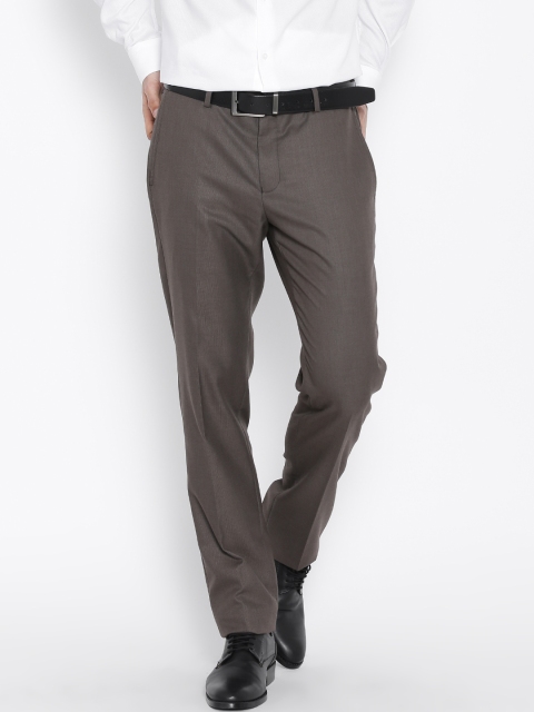 Blackberrys Brown B-95 Slim Fit Formal Trousers