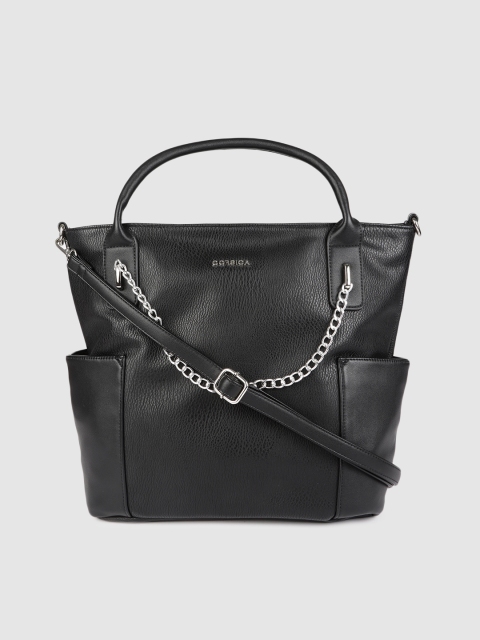 CORSICA Black Solid Handheld Bag
