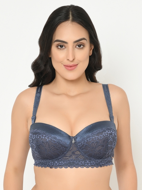 Curvy Love Plus Size Grey Lace Underwired Lightly Padded Rapid Dry Balconette Bra CL-01-C20
Curvy Love Plus Size Grey Lace Underwired Lightly Padded Rapid Dry Balconette Bra CL-01-C20