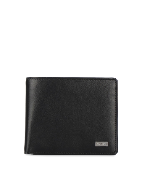 Cross Men Black Solid Genuine Leather Two Fold Wallet
