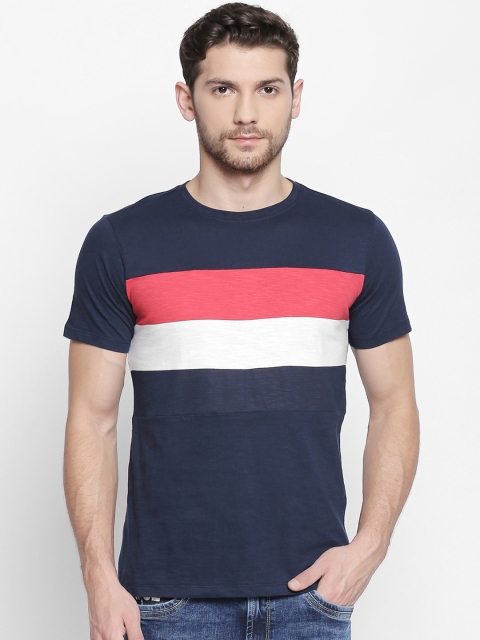 Urban Ranger by pantaloons Men Navy Blue Colourblocked Round Neck Pure Cotton T-shirt
Urban Ranger by pantaloons Men Navy Blue Colourblocked Round Neck Pure Cotton T-shirt
