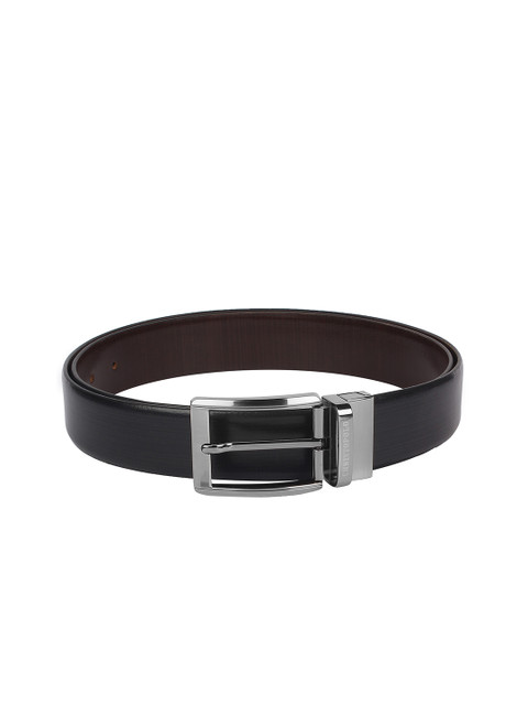 CHRISTOPOLO Men Black & Brown Textured Reversible Leather Belt
CHRISTOPOLO Men Black & Brown Textured Reversible Leather Belt
