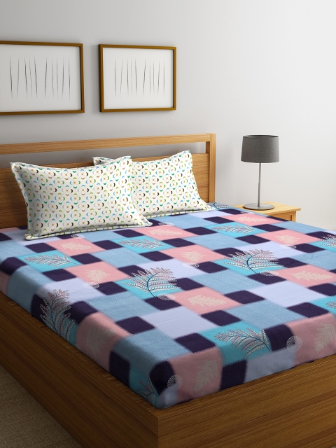 DREAM WEAVERZ Blue & Pink Checked 250 TC Cotton 1 King Bedsheet with 2 Pillow Covers
DREAM WEAVERZ Blue & Pink Checked 250 TC Cotton 1 King Bedsheet with 2 Pillow Covers