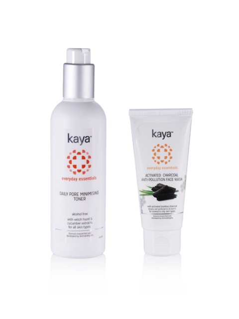 Kaya Skin Clinic Set of Pore Minimizing Toner & Active Charcoal Anti-pollution Face Wash, White
Kaya Skin Clinic Set of Pore Minimizing Toner & Active Charcoal Anti-pollution Face Wash, White