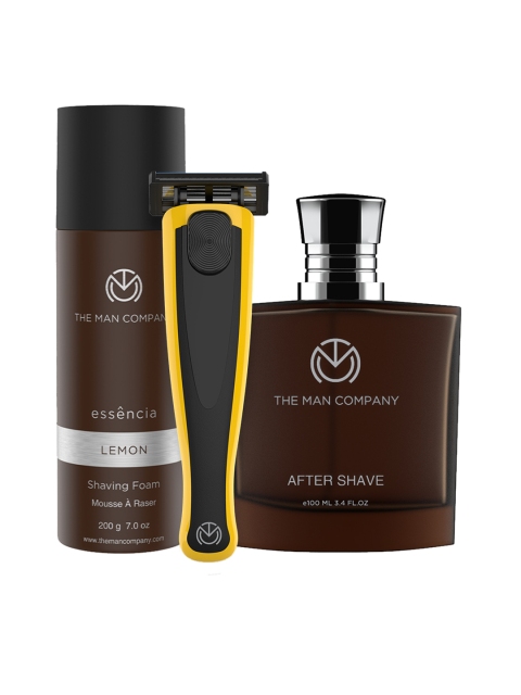 The Man Company Brave the Shave (Razor Tuscan Yellow, Shaving foam & After Shave Spray), Black
The Man Company Brave the Shave (Razor Tuscan Yellow, Shaving foam & After Shave Spray), Black