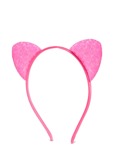 Toniq Kids Pink Embellished Catear Hairband