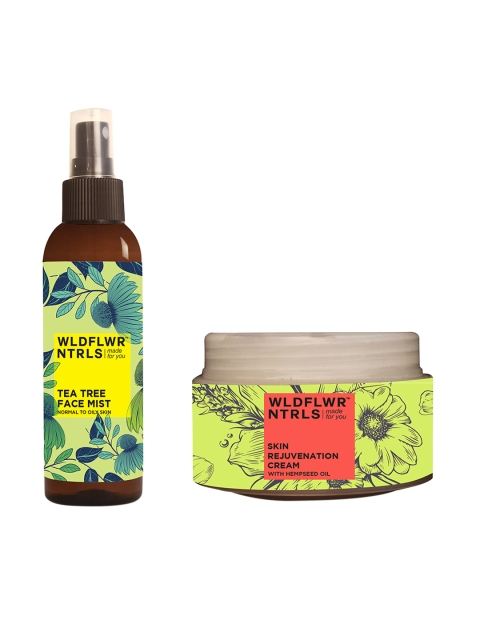 Wildflower Naturals Unisex Tea Tree Summer Glow Face Mist & Rejuvenating Cream, Multi
Wildflower Naturals Unisex Tea Tree Summer Glow Face Mist & Rejuvenating Cream, Multi