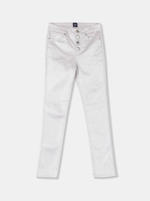 GAP Girls Silver-Toned Regular Fit High-Rise Clean Look Foil Finish Jeans
GAP Girls Silver-Toned Regular Fit High-Rise Clean Look Foil Finish Jeans