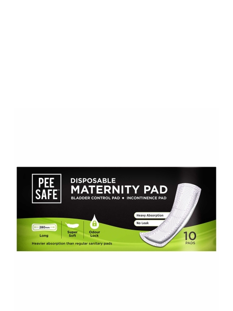 Pee Safe Pack of 10 Long Disposable Maternity Bladder Control Incontinence Pad, White
Pee Safe Pack of 10 Long Disposable Maternity Bladder Control Incontinence Pad, White