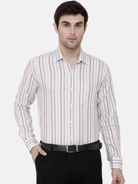 CAVALLO by Linen Club Men Cotton Linen Multicoloured Slim Fit Striped Sustainable Formal Shirt, Multi
CAVALLO by Linen Club Men Cotton Linen Multicoloured Slim Fit Striped Sustainable Formal Shirt, Multi