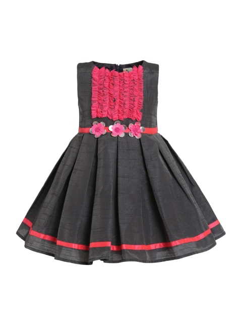 A Little Fable Girls Charcoal Grey & Pink Embroidered Sunset Gather Fit and Flare Dress
A Little Fable Girls Charcoal Grey & Pink Embroidered Sunset Gather Fit and Flare Dress