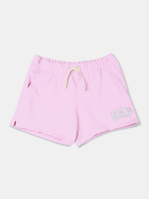 GAP Girls Pink Logo Pull-On Shorts