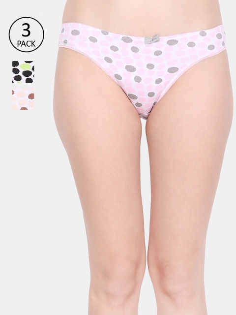 Ms.Lingies Women Pack of 3 Assorted Printed Hipster Briefs MSP050-89119S