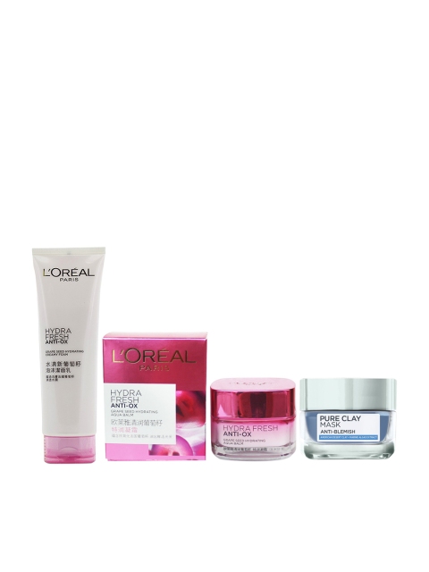 L'Oreal Paris Set of Anti-Ox Creamy Foam & Anti-Ox Hydrating Aqua & Anti-Blemish Face Mask, Na
L'Oreal Paris Set of Anti-Ox Creamy Foam & Anti-Ox Hydrating Aqua & Anti-Blemish Face Mask, Na